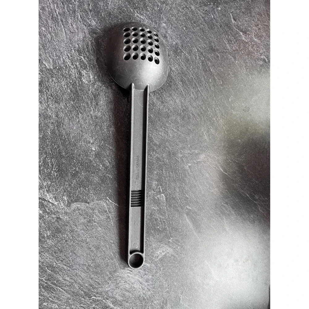 T-fal Black Plastic Slotted Spoon Kitchen Utensil Cooking Serving Gadget‎